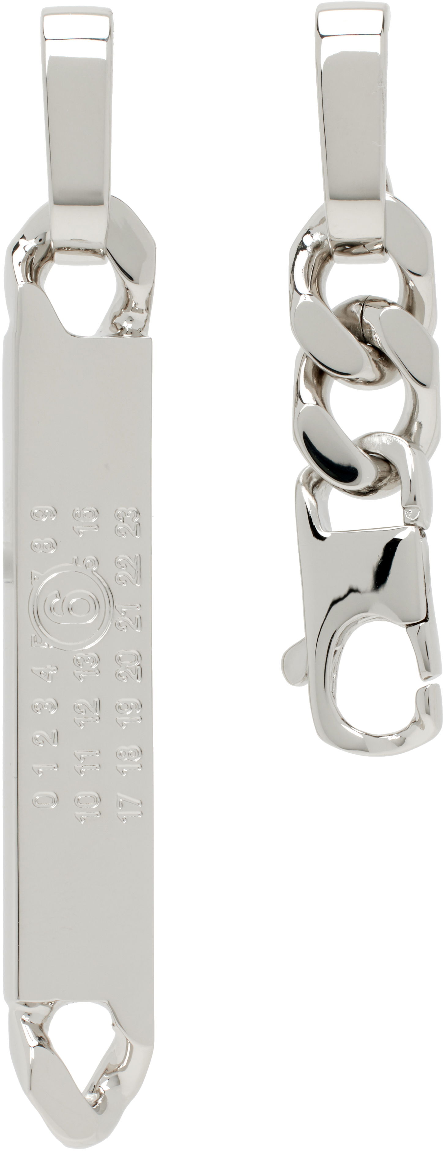 Kľúčenka Maison Margiela MM6 Maison Margiela Chain Drop Earrings Metalická | SM6VG0099 P8371, 0