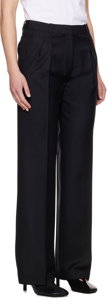 Nohavice Loulou de Saison Loulou de Saison Sbiru Pleated Trousers Čierna | SBIRU, 1