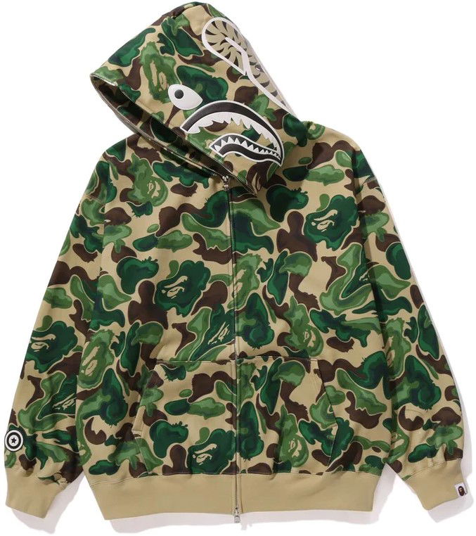 Art Camo Shark Full Zip Hoodie