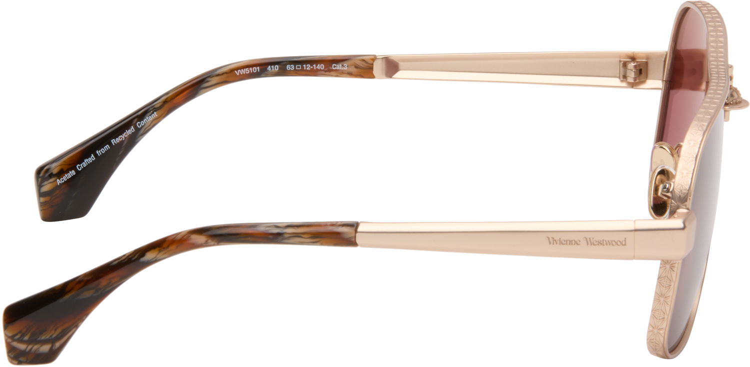 Slnečné okuliare Vivienne Westwood Vivienne Westwood Vanguard Aviator Sunglasses Metalická | VW510141063, 1