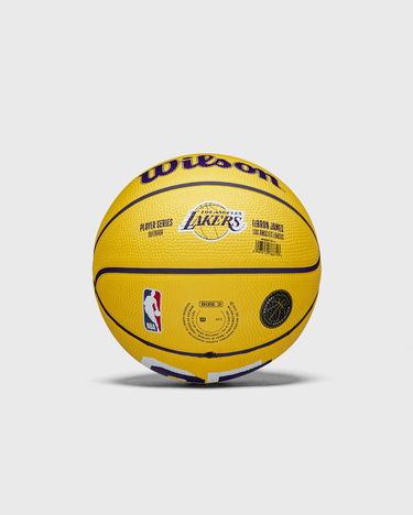 Športový doplnok Wilson Tennis LeBron James Los Angeles Lakers NBA Player Icon Player Series Outdoor Mini Basketball Žltá | WZ4027701XB3, 0
