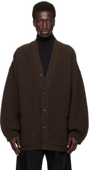 Sveter LEMAIRE Felted Cardi Cardigan Hnedá | CO1077 LK1027, 0