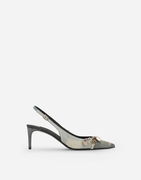 Dolce & Gabbana Patchwork Denim Slingbacks
