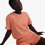 Waffle Knit T-Shirt and Shorts Set