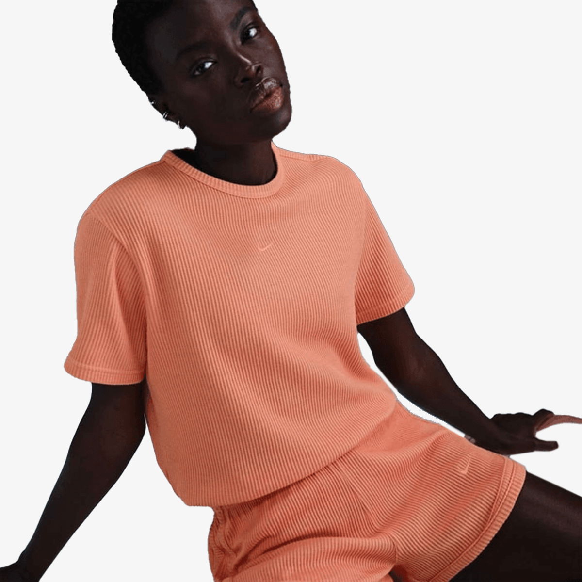 Súprava Nike Waffle Knit T-Shirt and Shorts Set Oranžová | HJ3838-844, 0