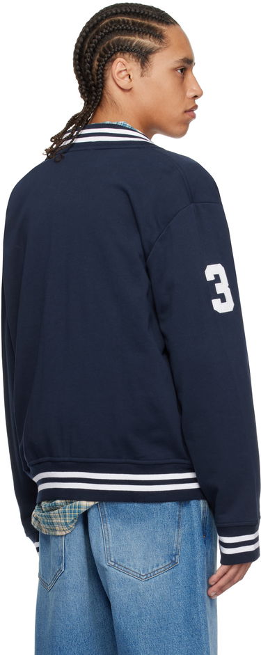 Bomber bunda Polo by Ralph Lauren Ralph Lauren Big Pony Fleece Baseball Bomber Jacket Navy | 710964456002, 2