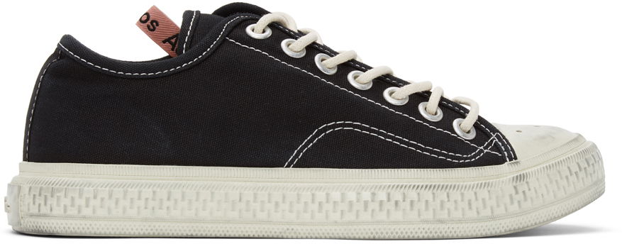 Tenisky a topánky Acne Studios Black Canvas Low-Top Čierna | AD0347-CGL, 0