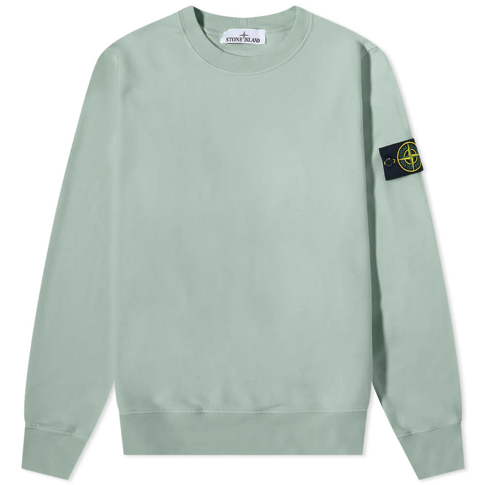 Sveter Stone Island Brushed Cotton Crewneck Zelené | 771563020-V0055, 0
