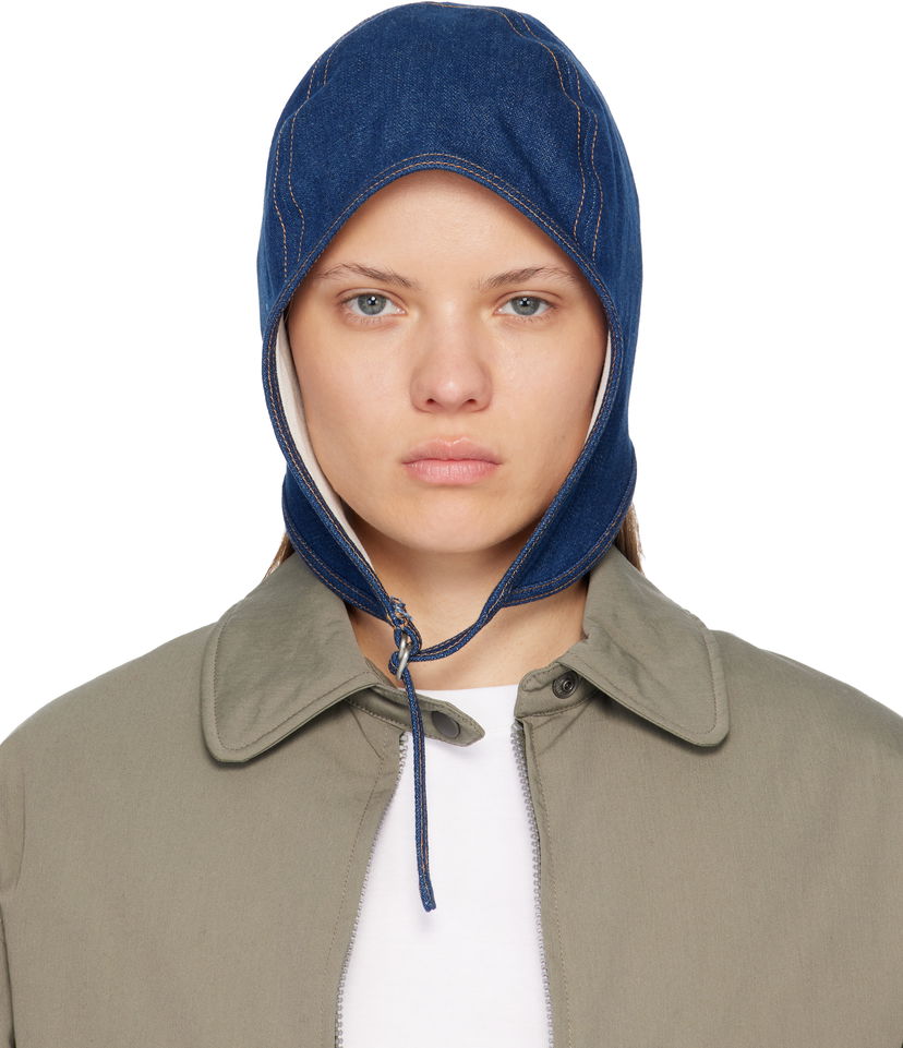 Klobúk Acne Studios Stitched Denim Cinch Hat Modrá | C40432-