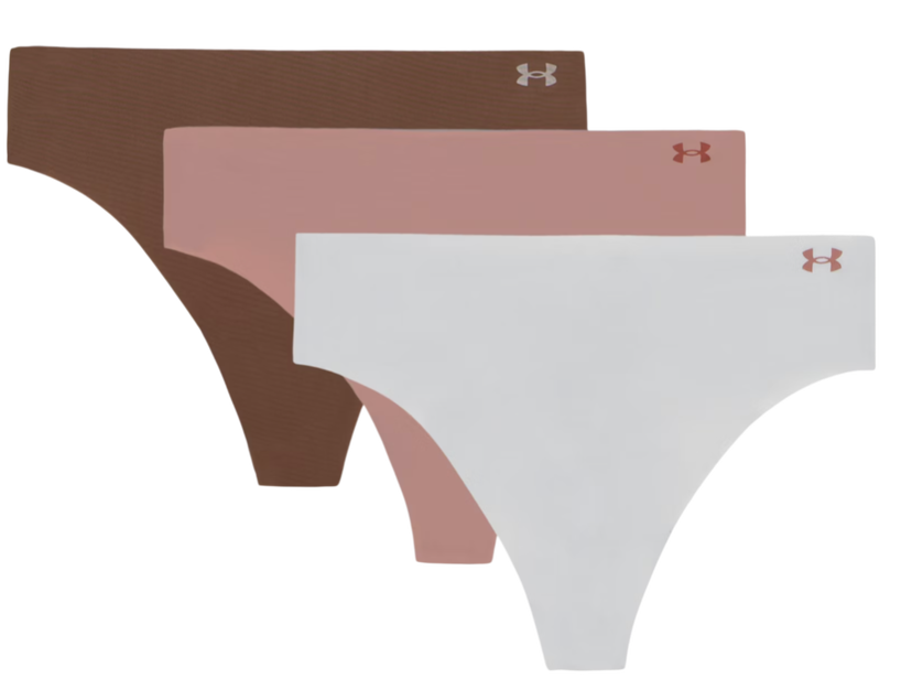 Nohavičky Under Armour Under Armour SOLID 3 Pack Thong Ružová | 1383893-014