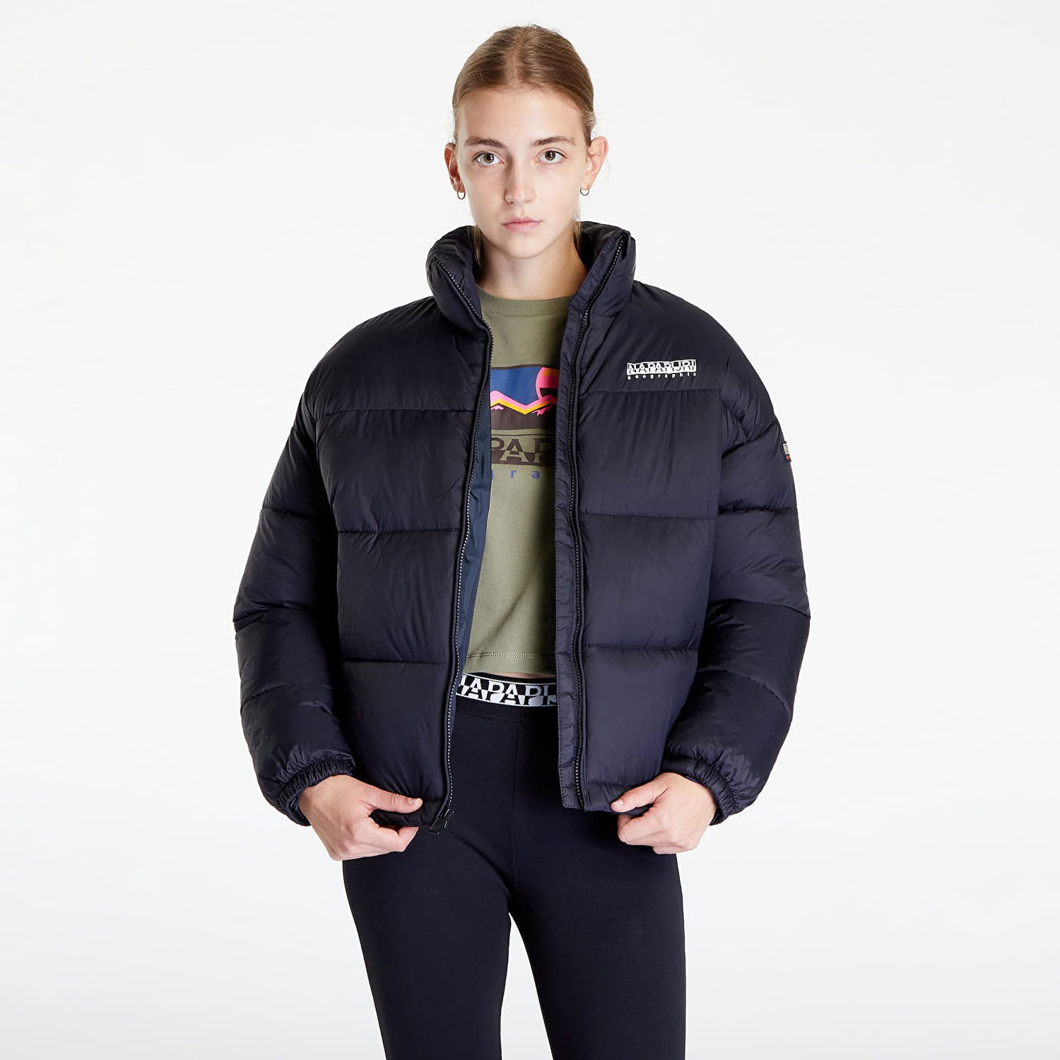 Prešívaná bunda Napapijri A-Box 2 Puffer Jacket Čierna | NP0A4GKN0411, 0