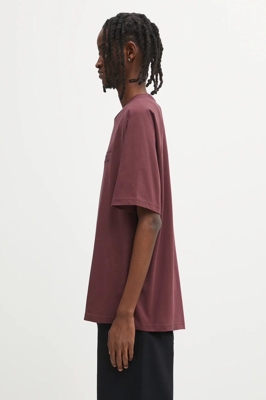 Tričko Carhartt WIP Ray Short Sleeve Raglan T-Shirt with Embossed Logo Vínová | I035306.33KXX, 1