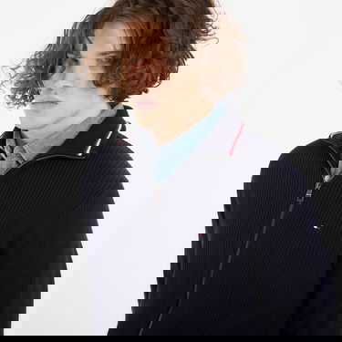 Sveter Tommy Hilfiger RWB Ribbed Full-Zip Sweater Navy | MW0MW41517 DW5, 1