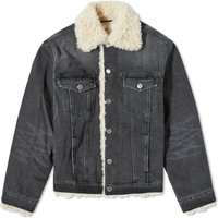 Bunda AMI Patch Logo Lined Trucker Jacket Šedá | UJK239-DE0018-031, 1