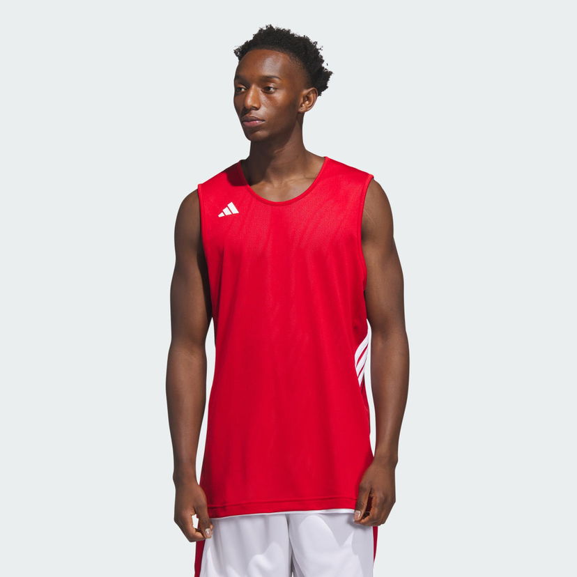 Dres adidas Performance 3G Speed Reversible Basketball Jersey Červená | JM5098