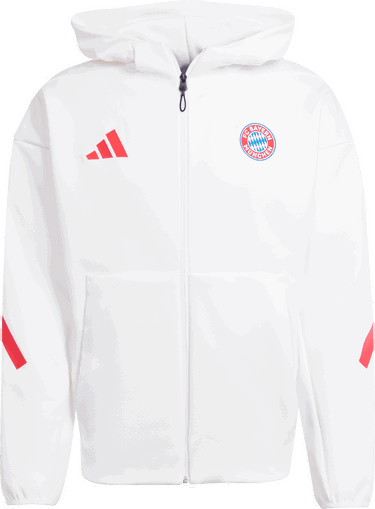 Mikina adidas Originals FC Bayern Munich Z.N.E. Anthem Full-Zip Hoodie Biela | jm9439, 0
