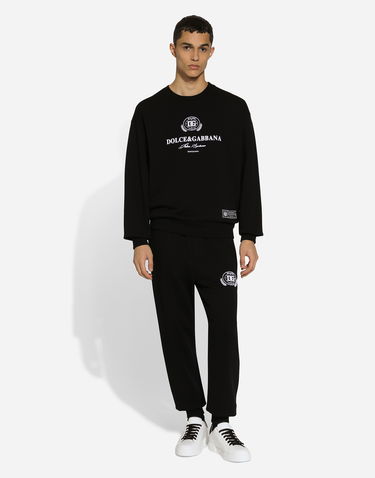 Tepláky Dolce & Gabbana Black Jersey Jogging Pants With Logo Čierna | GV2VHTG7NYDN0000, 1