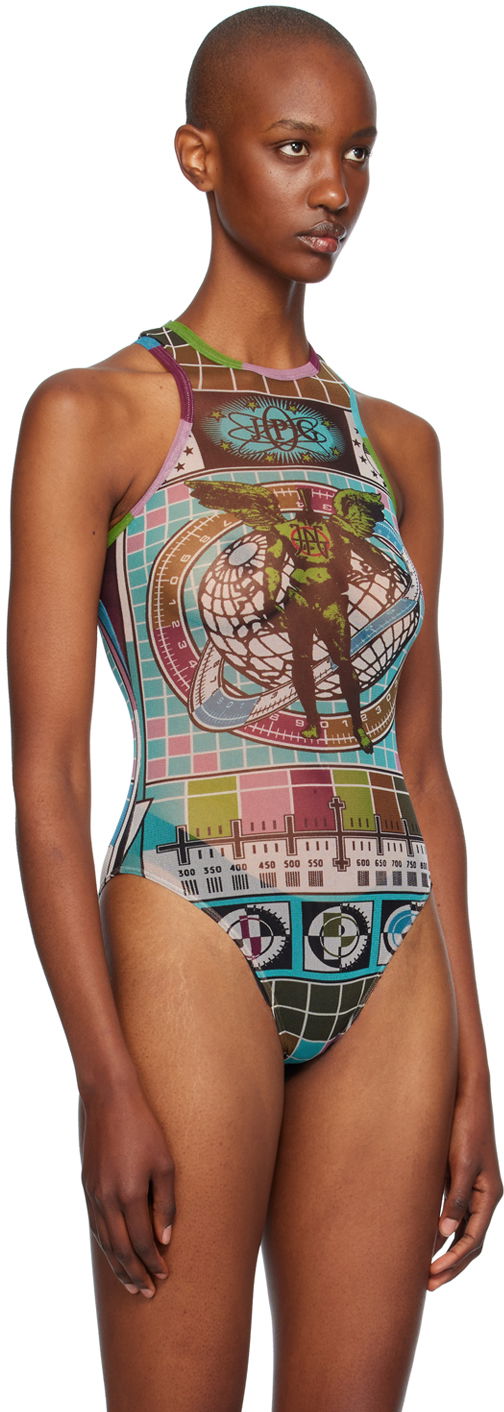 Gaultier Printed Tank Bodysuit