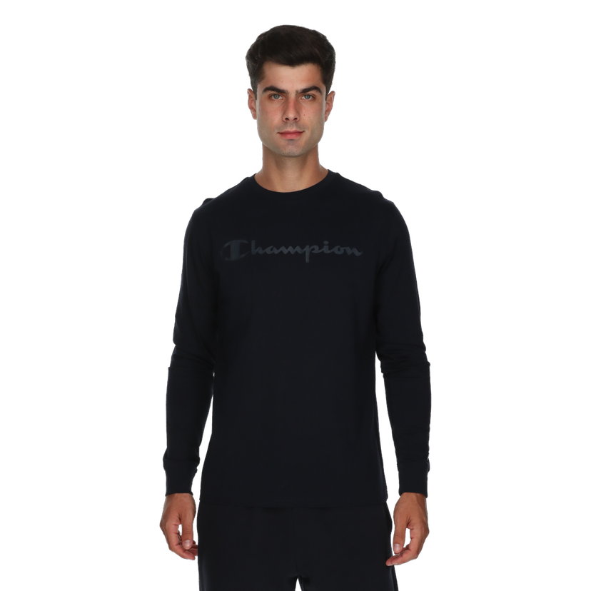 Tričko Champion Long Sleeve T-Shirt Čierna | 222098-BS501