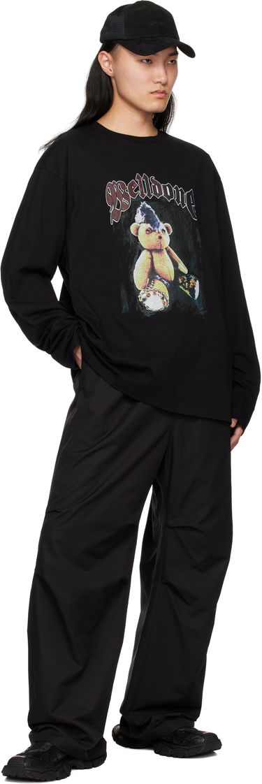 Tričko We11done We11done Punk Teddy Graphic Long Sleeve T-Shirt Čierna | WD-TT0-25-748-U-BK, 3