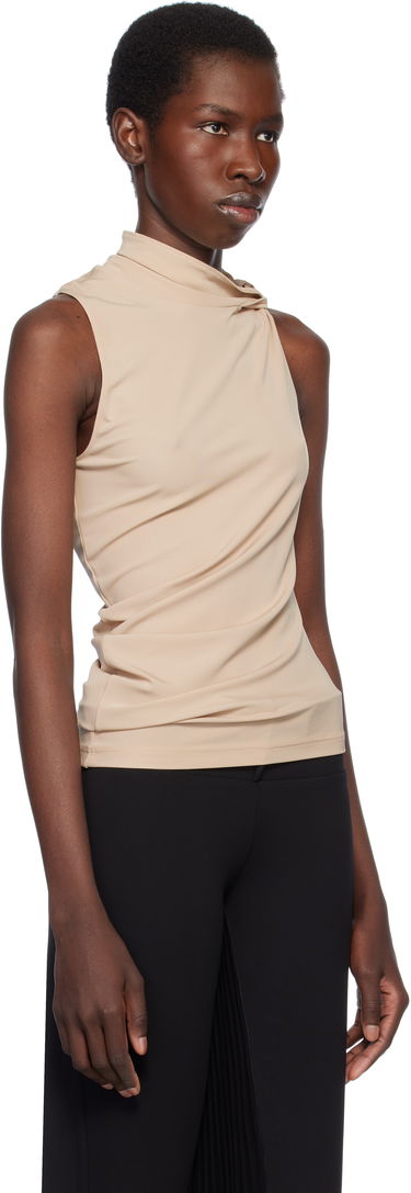 Tielko Courrèges Courrèges Draped Jersey Tank Top undefined | 125JDE120JS0145, 1
