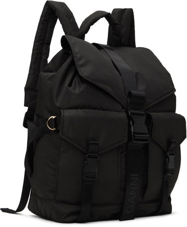 Batoh GANNI Recycled Tech Backpack Čierna | A4755-099, 3