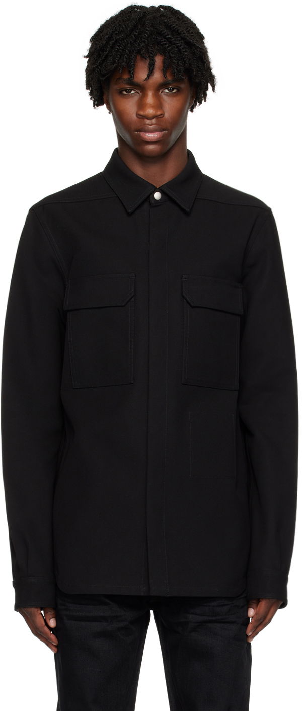 Bunda Rick Owens Outershirt Jacket Čierna | RL02C7234 DRC, 0