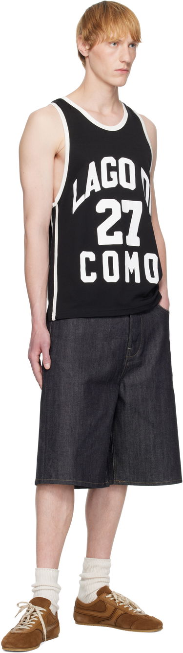Tielko Rhude Rhude Como 1907 Edition Jersey Tank Top Čierna | RHSS25TA01230, 3