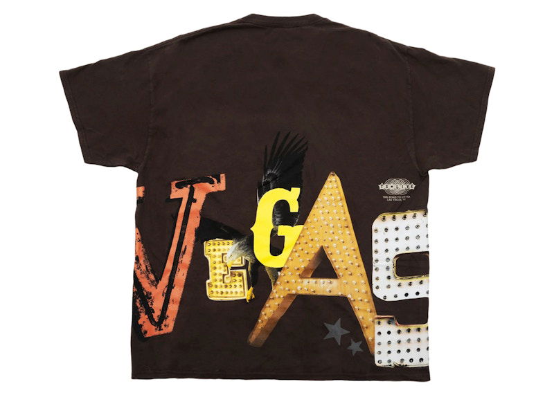 Tričko Cactus Jack by Travis Scott Travis Scott Utopia Las Vegas Graphic T-Shirt Hnedá | CJLV-SS04, 0