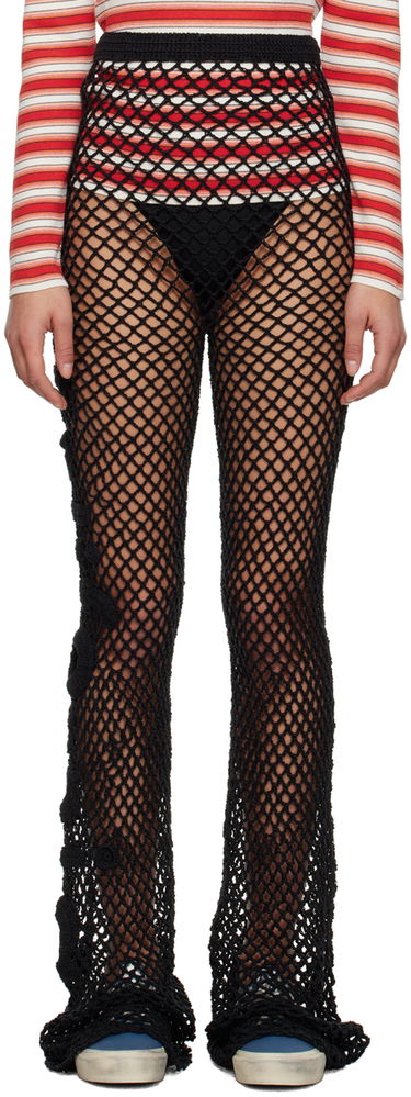Legíny ERL Sheer Crochet Leggings Čierna | ERL06P103, 0