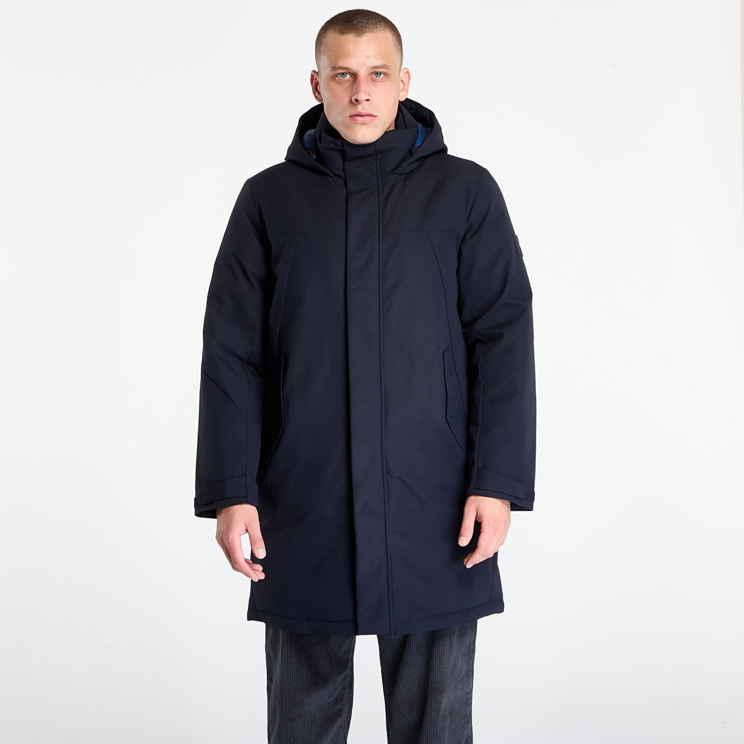 Bunda Tommy Hilfiger Jacket Tech Hooded Padded Parka Desert Sky Navy | MW0MW41362-DW5, 0