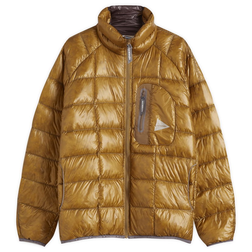 Prešívaná bunda and wander Diamond Stitch Down Jacket, Size Large Žltá | 5744231106-190
