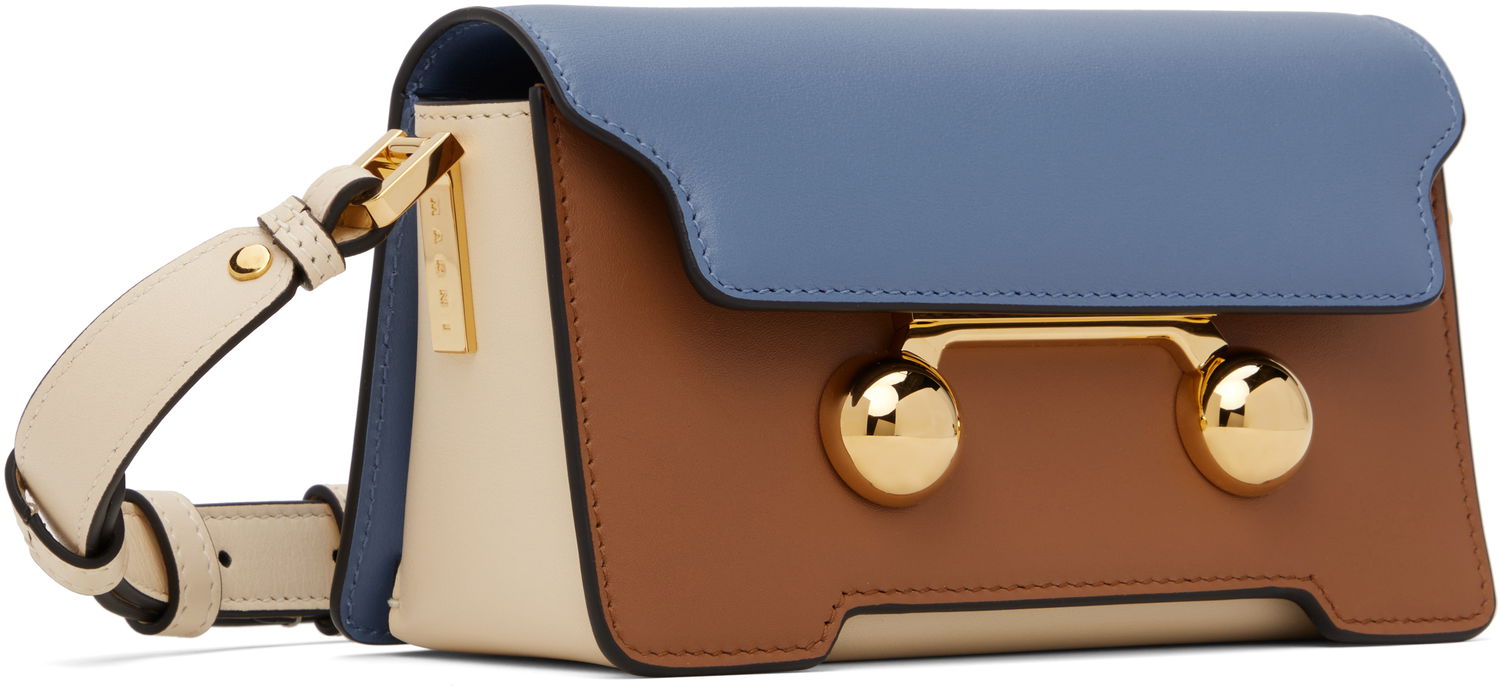 Taška cez rameno Marni Marni Trunkaroo Mini Leather Shoulder Bag Rôznofarebný | SBMP0193U1 P6948, 1