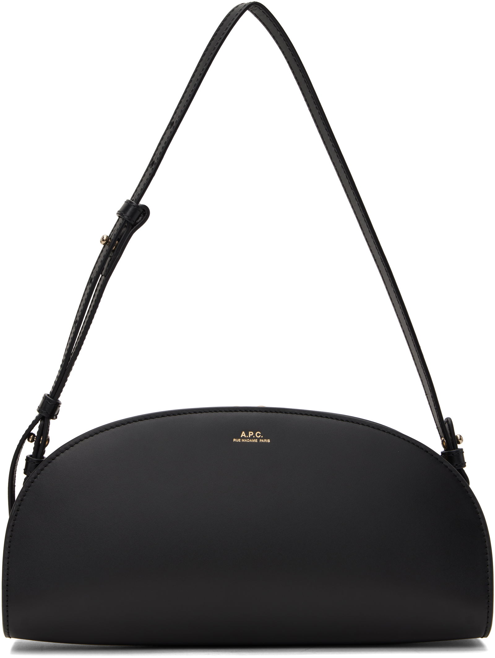 Demi-Lune Leather Shoulder Bag