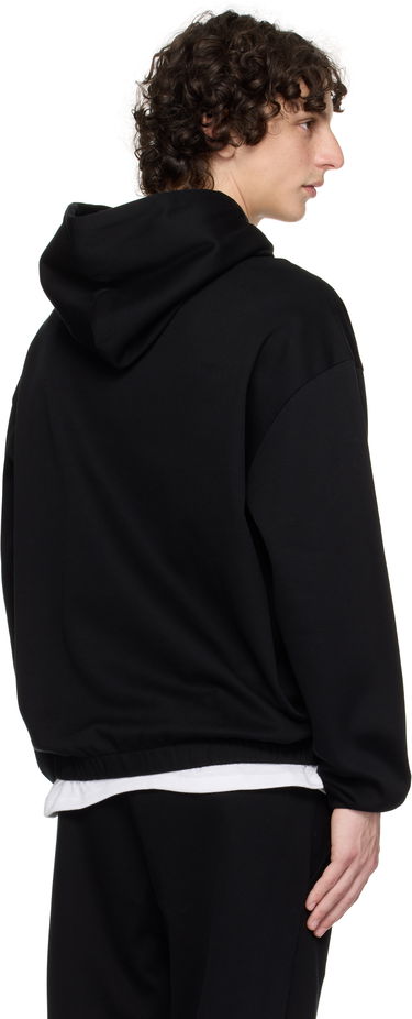 Mikina BOSS BOSS Relaxed-Fit Mercerized Cotton Hoodie Čierna | 50544099, 2