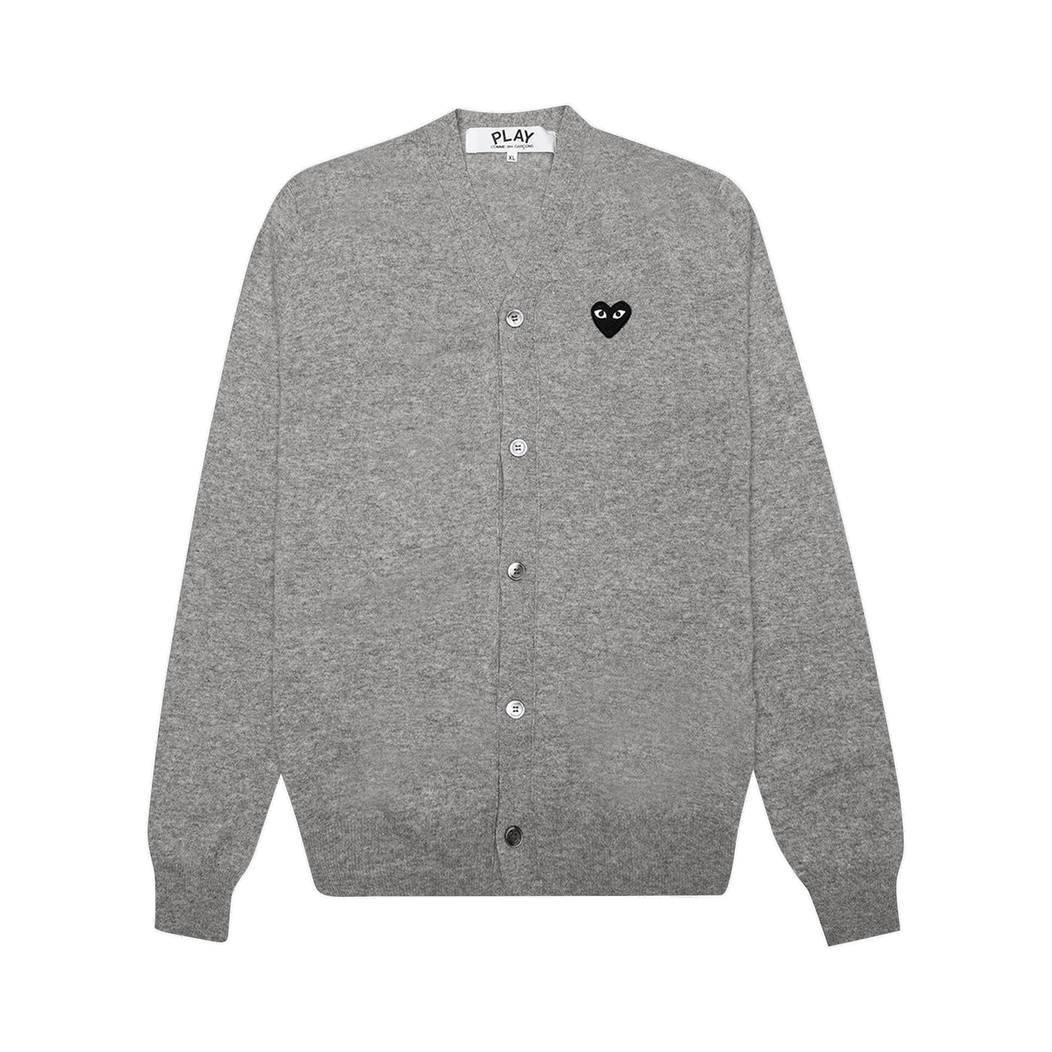 Sveter Comme des Garçons PLAY Heart Wool Cardigan Šedá | az n024 051 2, 0