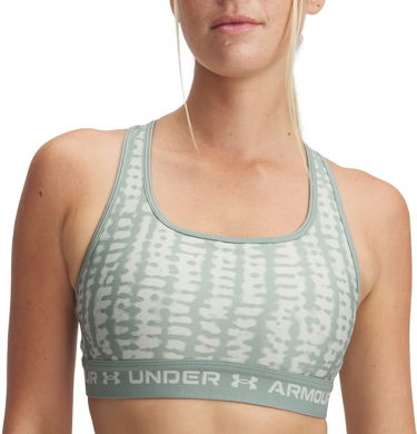 Podprsenka Under Armour Under Armour Crossback Mid Print Sports Bra Zelené | 1361042-348, 0