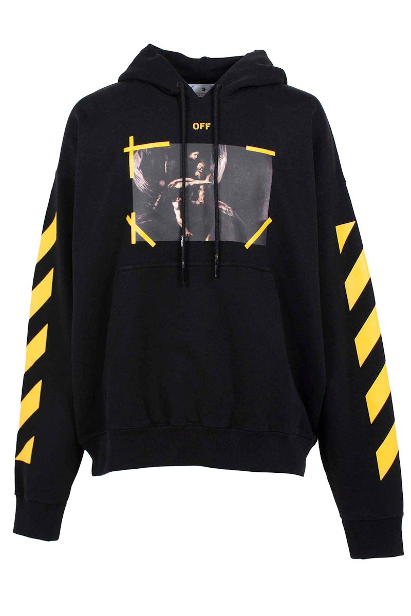 Mikina Off-White Diag Arrow Mercy Skate Hoodie Čierna | OMBB085C99FLE0081001, 0