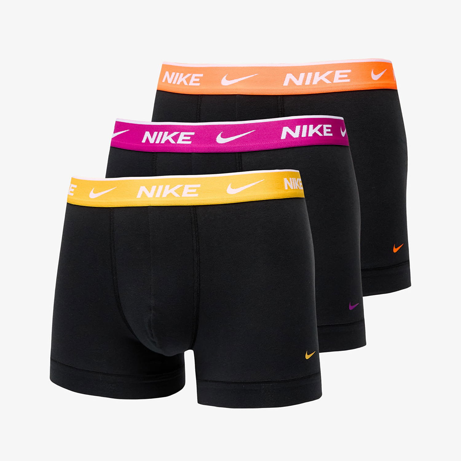 Boxerky Nike DRI-FIT Everyday Cotton Stretch Trunk 3-Pack Čierna | 0000KE1008-GP7, 0