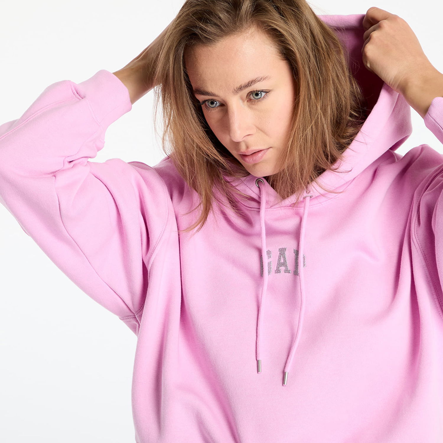 Mikina GAP GAP Oversized Logo Hoodie Ružová | 588015-01, 1