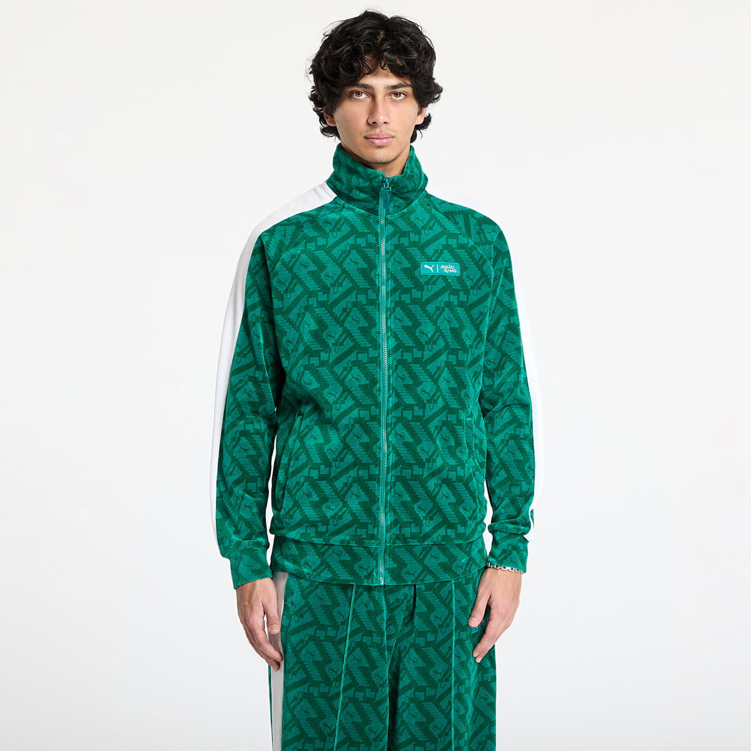 Mikina Puma Squid Game x T7 Iconic Track Jacket Zelené | 62742886, 0