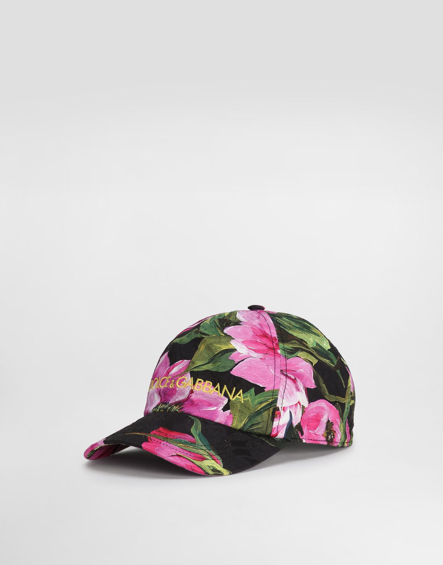 Šiltovka Dolce & Gabbana Dolce & Gabbana Peony Print Baseball Cap Čierna | FH667ZFSFN9HN5KR, 0