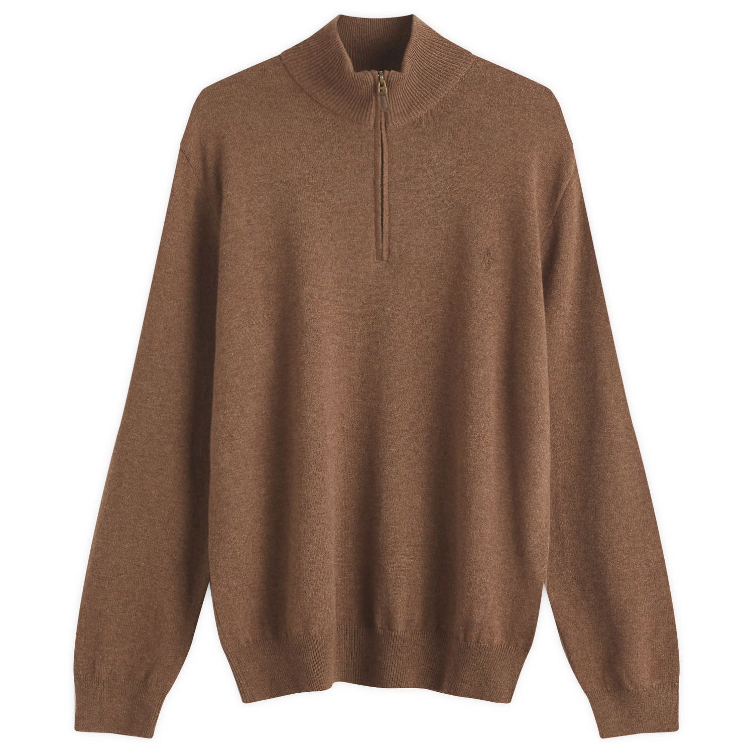 Sveter Polo by Ralph Lauren Sweater Half Zip Jumper Large Hnedá | 710876756016, 0