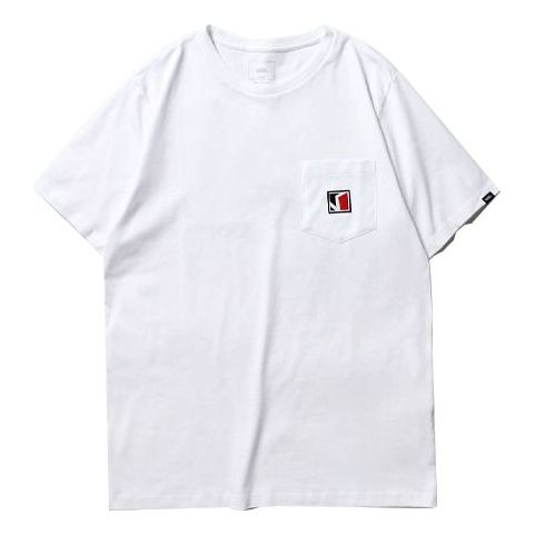Tričko Vans Pocket Embroidered Short Sleeve T-Shirt Biela | VN0A4URTWHT