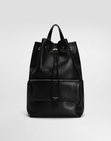 Batoh Dolce & Gabbana Dolce & Gabbana Calfskin Nappa Leather Backpack Čierna | BM2433AF98480999, 0