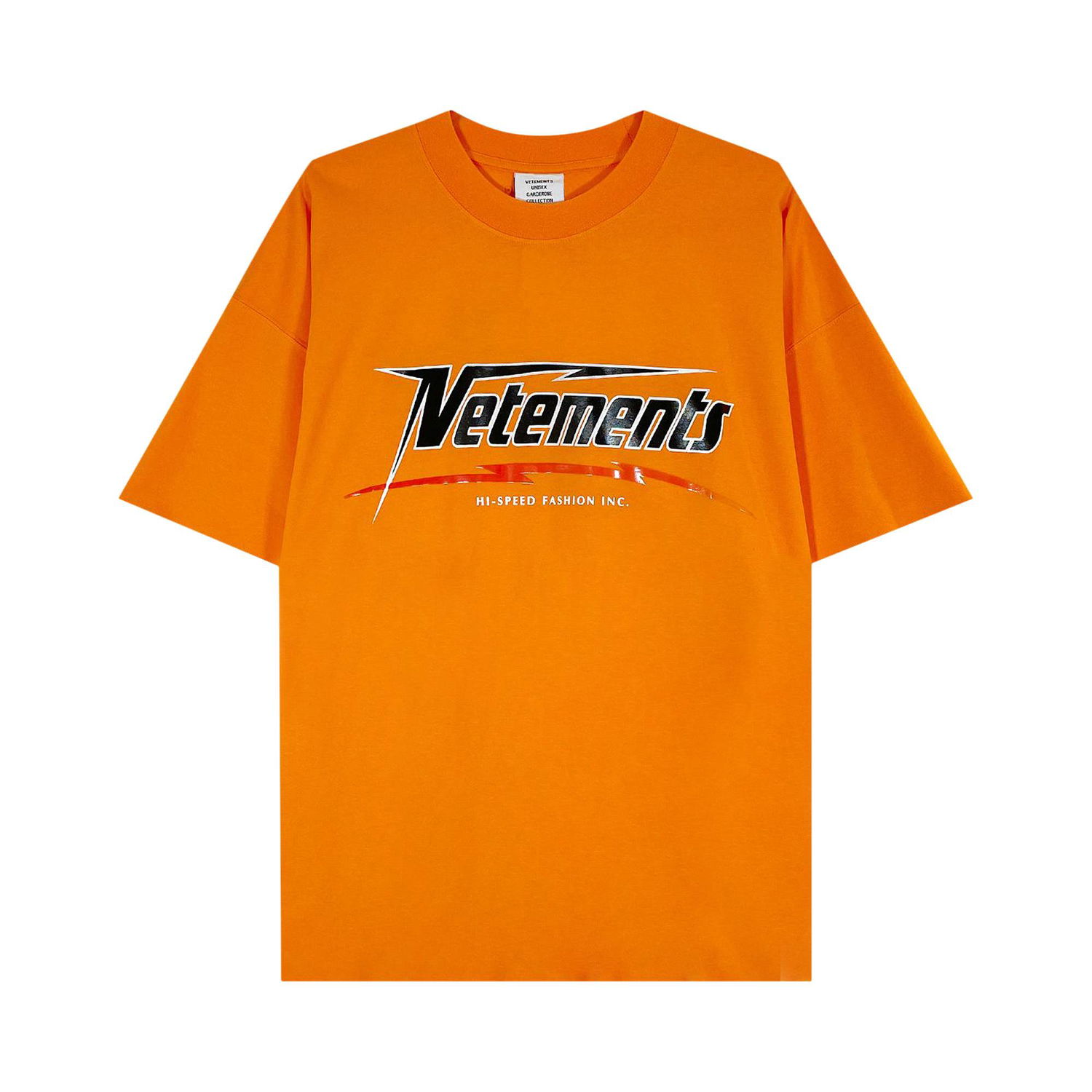 Tričko VETEMENTS Hi-Speed T-Shirt Oranžová | UA53TR630O NEON, 1