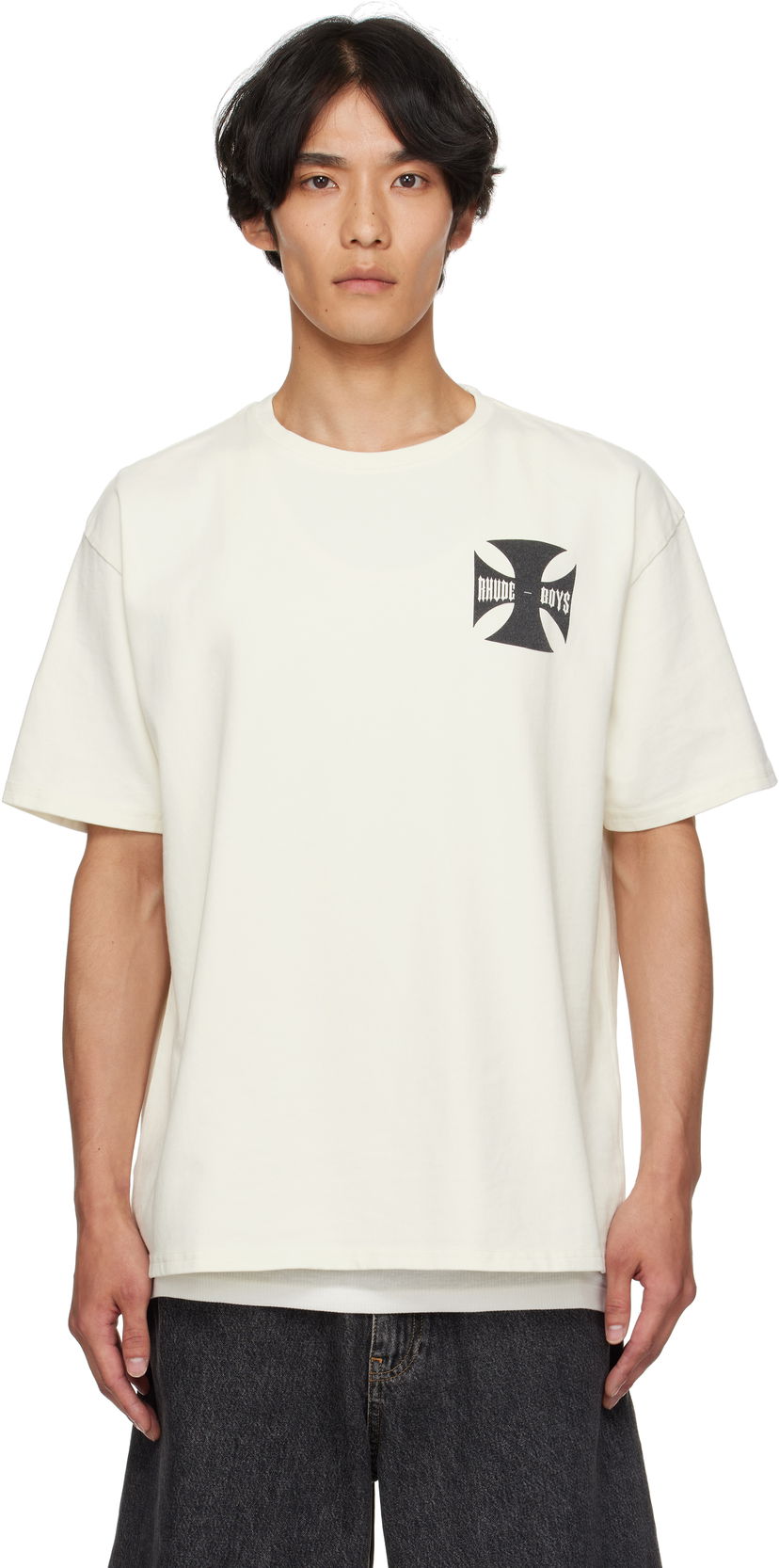 Tričko Rhude Rhude 'Rhude Boys' T-Shirt Biela | RHPF25TT24012