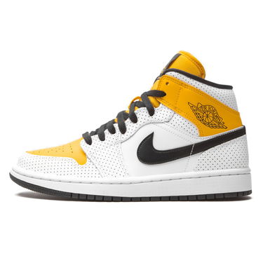 Tenisky a topánky Jordan Air Jordan 1 Mid "Perforated - White University Gold" W Oranžová | BQ6472-107, 0