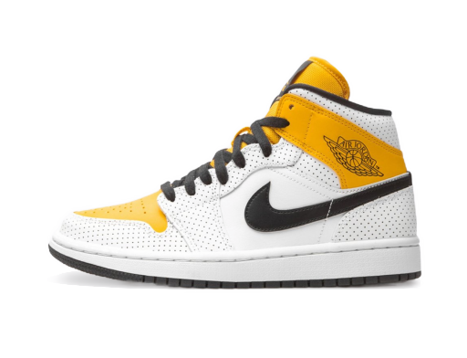 Limitované edície Jordan Air Jordan 1 Mid "Perforated - White University Gold" W Oranžová | BQ6472-107