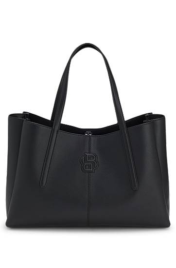 Tote bag BOSS Tote bag with padded Double B monogram Čierna | 50557890